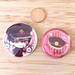 Rare toilet bound hanako kun can badge set